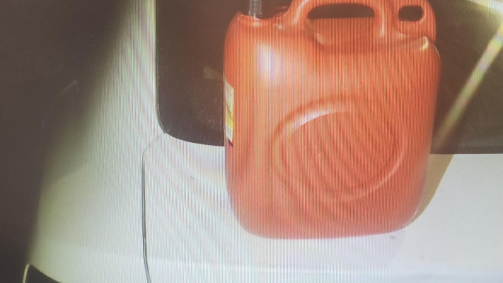 גלון הבנזין שנתפס