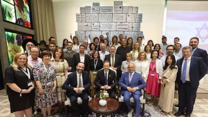 הקהילה היהודית מבוורלי הילס בבית הנשיא (צילום: בית הנשיא)