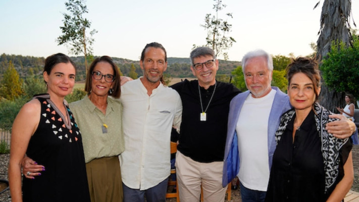 נועה ורטהיים, מייק פלידרבאום, מיכאל פישר, עדי שעל, ורדה סאמט ורנה ורטהיים-קורן  (צילום: ג'ו כהן)