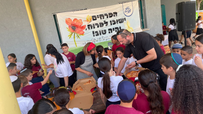תלמידי שדרות למען החיילים (צילום: דוברות)