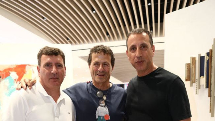 קובי סקאל, אודי אנג'ל וחיים סקאל (צילום: אסף לב)