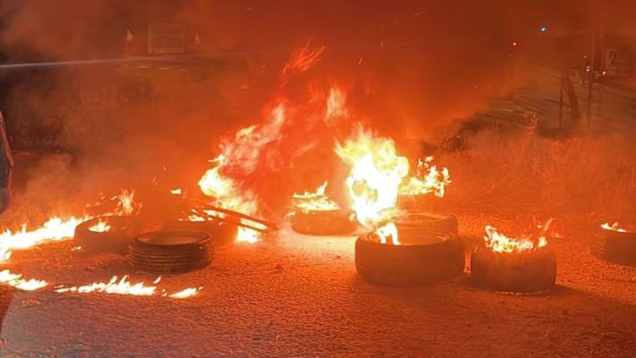 עימותים במאחז מעוז ציון (צילום: דוברות המשטרה)