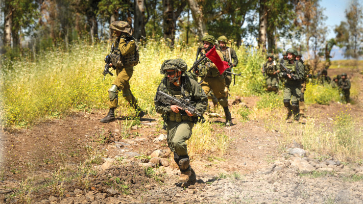 לוחמי מילואים באימון ברמת הגולן  (צילום: מיכאל גלעדי, פלאש 90)