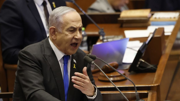 בנימין נתניהו כועס במליאת הכנסת