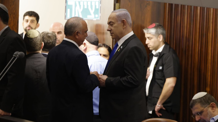 בנימין נתניהו, אלי דלל (צילום: מארק ישראל סלם)