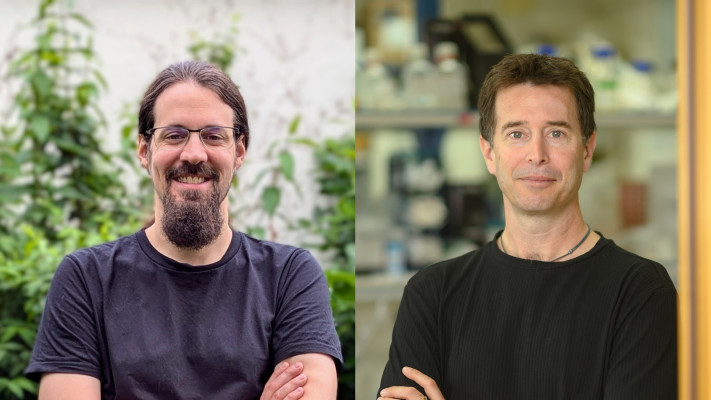 מימין: פרופ' רותם שורק וד''ר ינס הור