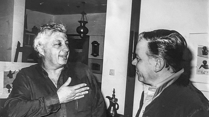 אלי תבור עם אריאל שרון