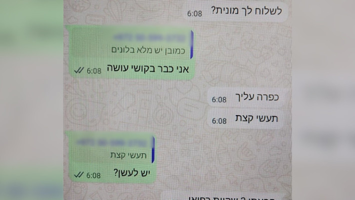 התכתבות  (צילום: דוברות המשטרה)