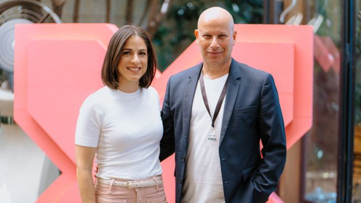 &nbsp;נסלי ברדה ואיתן זינגר (צילום: תמיר יהושוע)