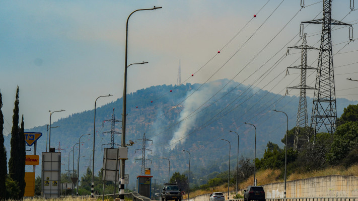 הצפון והשריפות, צומת כח (צילום: אייל מרגולין פלאש 90)