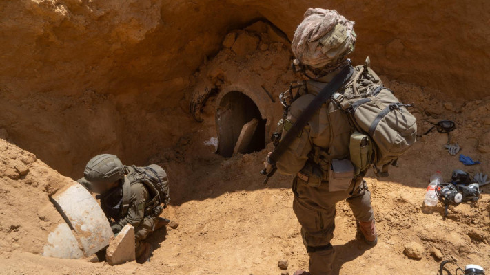 המנהרה שבה הוסתרו החטופים