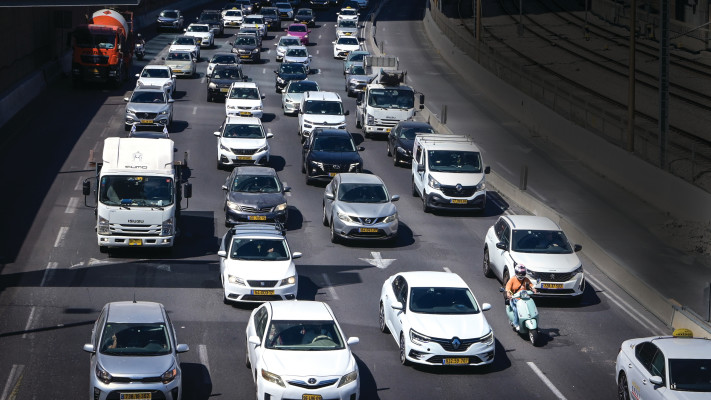 עומס תנועה באיילון, אילוסטרציה (צילום: אבשלום ששוני)