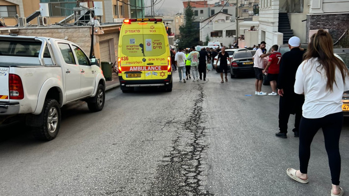 פגיעה ישירה במג'דל שמס (צילום: תיעוד מבצעי מד''א)