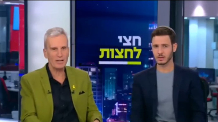 אברי גלעד בתכנית עם יאיר שרקי (צילום: צילום מסך קשת 12)