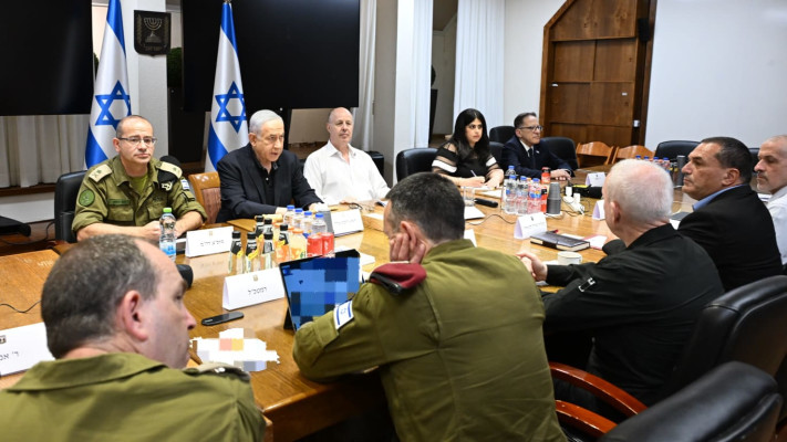 הערכת מצב ביטחונית לקראת תגובה לירי למג'דל שמס (צילום: חיים צח /לע''מ)