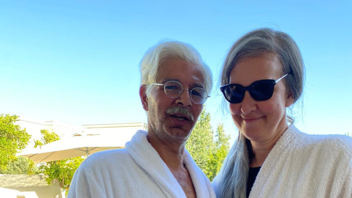 עירית פשטן עם בעלה השחקן יוסי עיני