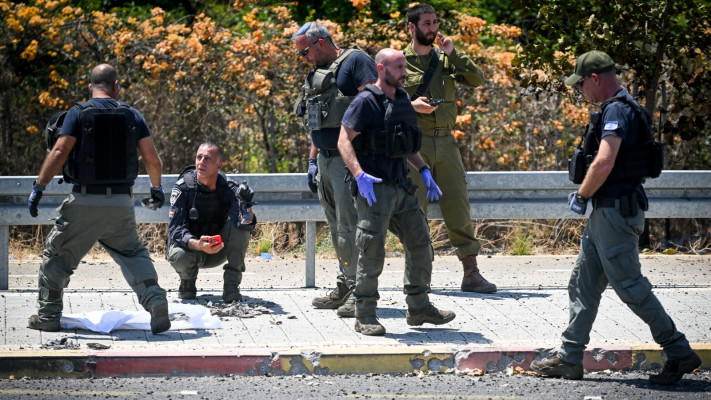 זירת פגיעה ישירה בנהריה (צילום: שימוש לפי סעיף 27א')
