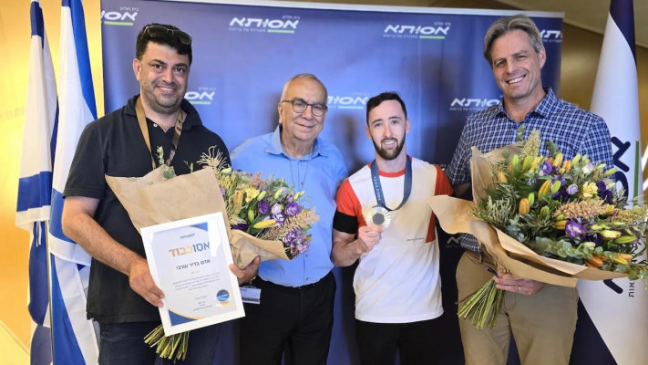 גידי לשץ, ארטיום דולגופיאט, שוקי שמר, אדם בדיר (צילום: דוברות אסותא)