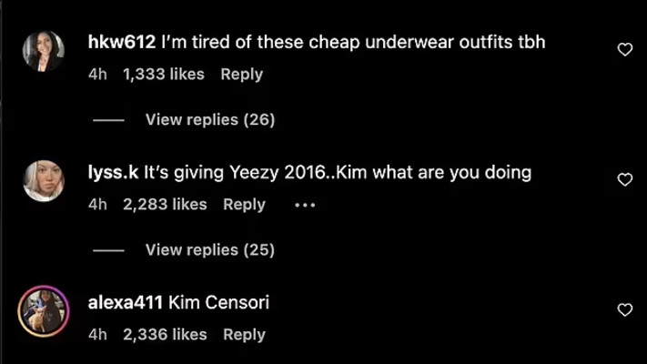 המעריצים על הלוק המועתק של קים