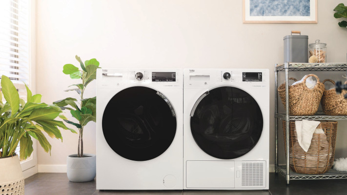 מכונת כביסה ומייבש (צילום: יחצ Beko)