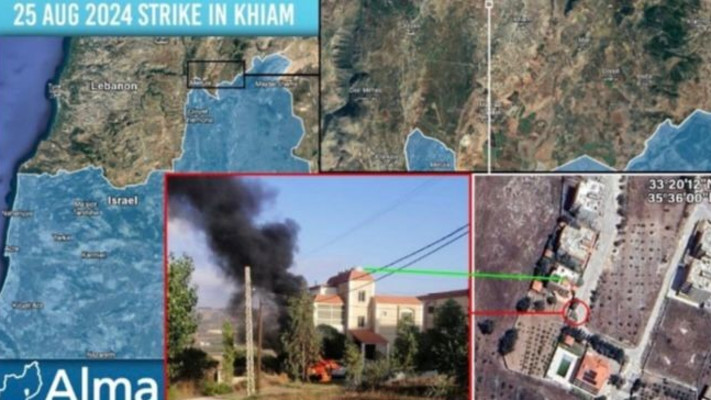 מוקדי תקיפת צה''ל במתקפת המנע בלבנון