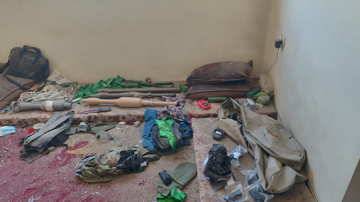 אמל''ח שאותר בחדר בו הייתה עריסת תינוק ברצועת עזה