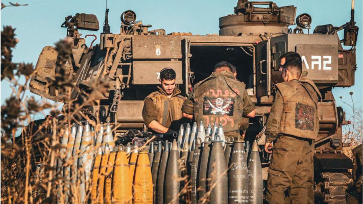 לוחמי גדוד ''קרן'' של תותחנים, כוח אש (צילום: אבי אשכנזי)