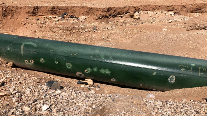 קו 42 חשוף בנחל רמון מצפון לבארות