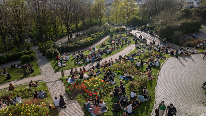 הפארק בשכונת בלוויל