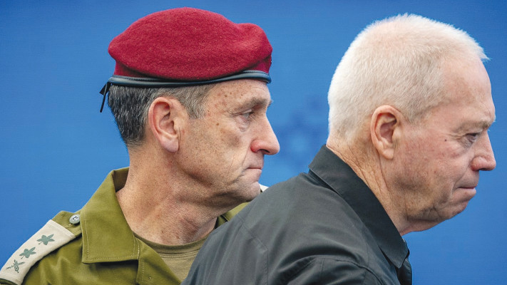 יואב גלנט, הרצי הלוי (צילום: יונתן זינדל, פלאש 90)