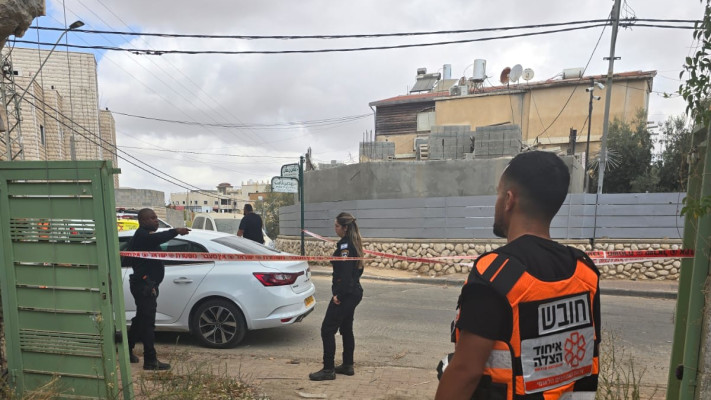 אירוע אלימות ברהט. גבר נרצח (צילום: איחוד הצלה)