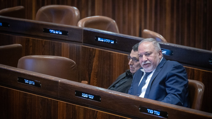 אביגדור ליברמן, גדעון סער (צילום: חיים גולדברג, פלאש 90)
