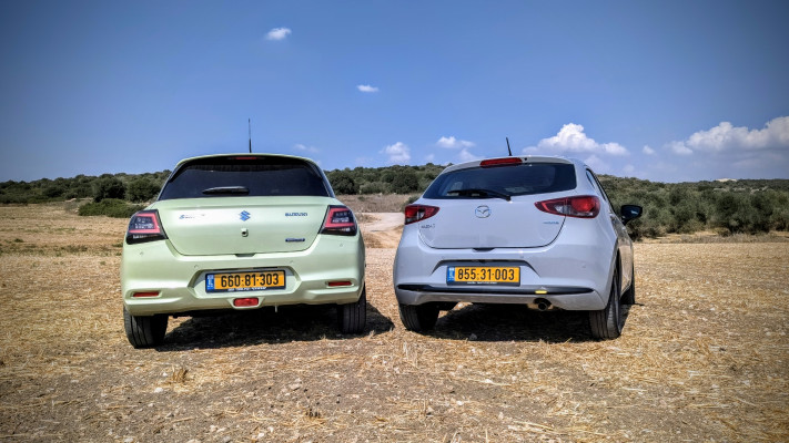 מבחן השוואתי מאזדה וסוזוקי  (צילום: קינן כהן)