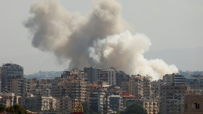תקיפה בצור, לבנון (צילום: רויטרס)