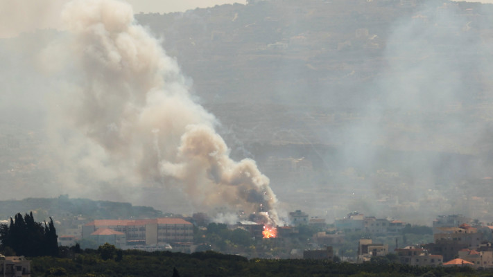 תקיפה בצור, לבנון (צילום: רויטרס)