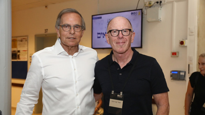שאול קוברינסקי ואמנון דיק  (צילום: יעל צור)