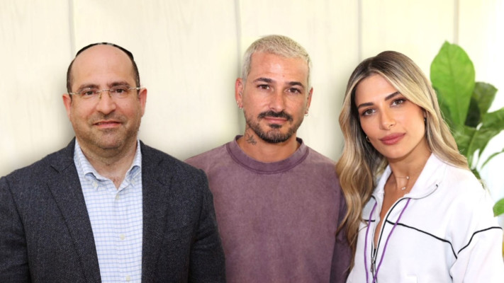 מירן ומאור בוזגלו ופסח ברנט (צילום: אור גפן)