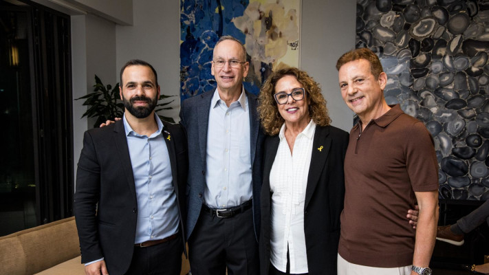 ג׳ק גינדי, רבקה כרמי, דיוויד רייך, נדב דואני (צילום: אוהד קב)