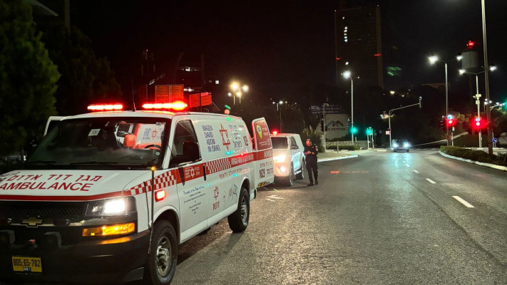 פצוע קשה באירוע אלימות בעספיא (צילום: תיעוד מבצעי מד''א)