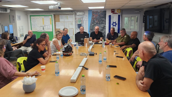 הערכת מצב במועצה אזורית מטה אשר (צילום: מועצה אזורית מטה אשר)