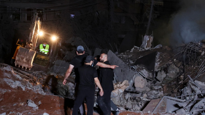 תקיפות צה''ל בדאחייה בביירות 28.9.24 (צילום: רויטרס)