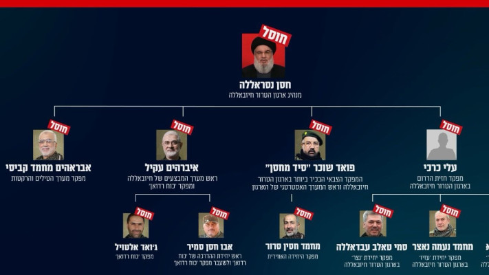 כמעט כל צמרת חיזבאללה נמחקה (צילום: דובר צה''ל)