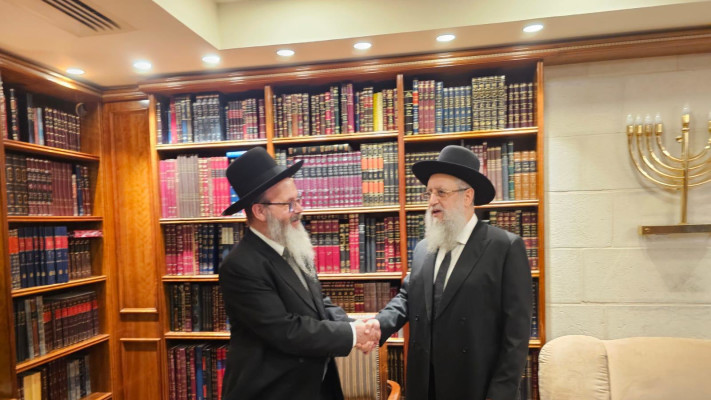המועמדים המובילים. הרב יוסף והרב הלוי (בהתאמה) (צילום: אבי רבינא)