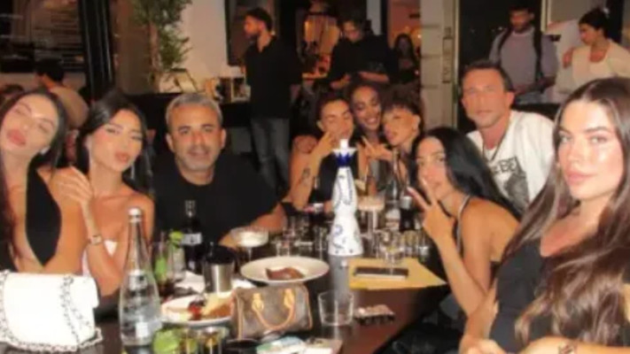ברנדון קורף מבלה עם אלמז מנגיסטו, עדן פינס, אלין כהן, דני לוי (צילום: צילום מסך מתוך האינסטגרם)