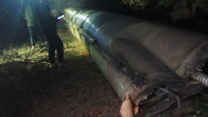 טיל איראני שנורה לישראל הערב (צילום: רשתות חברתיות, שימוש לפי סעיף 27 א')