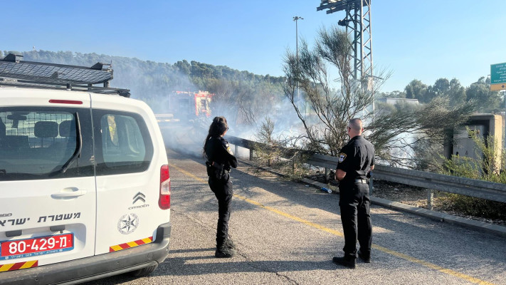 נפילות בצפון (צילום: דוברות המשטרה)