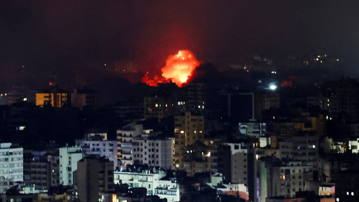 תקיפה בביירות, לבנון (צילום: REUTERS/Amr Abdallah Dalsh)