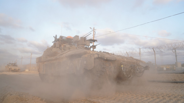 כניסת כוחות אוגדה 162 לצפון רצועת עזה (צילום: דובר צה''ל)