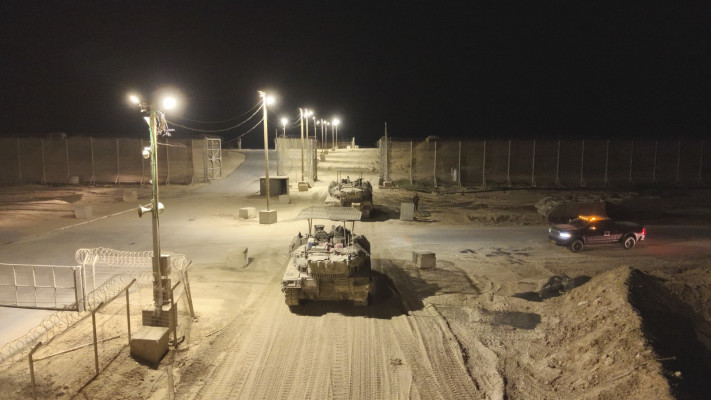 לקראת השמדת טרור בג'באליה. תיעוד כניסת אוגדת 162 לצפון רצועת עזה (צילום: דובר צה''ל)