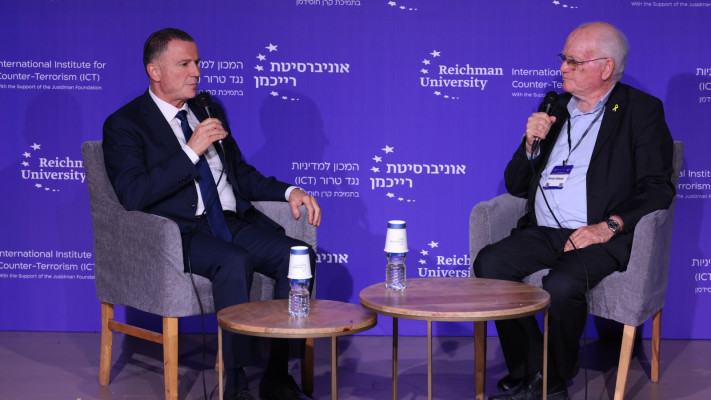 אדלשטיין בכנס ללוחמה בטרור (צילום: גלעד קוולרצ׳יק)